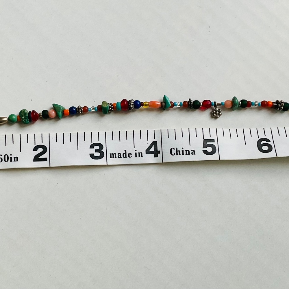 Handmade Multi Stone bracelet 7” - Picture 6 of 6